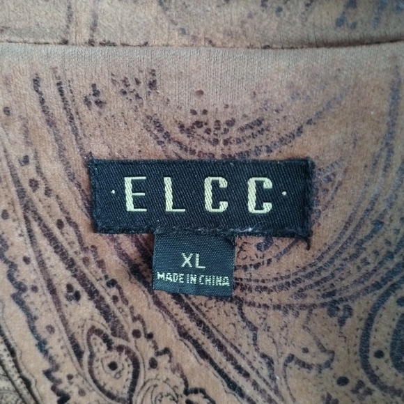 Vintage Paisley Patterned Women's Jacket by ELCC, Size XL - Picture 2 of 2